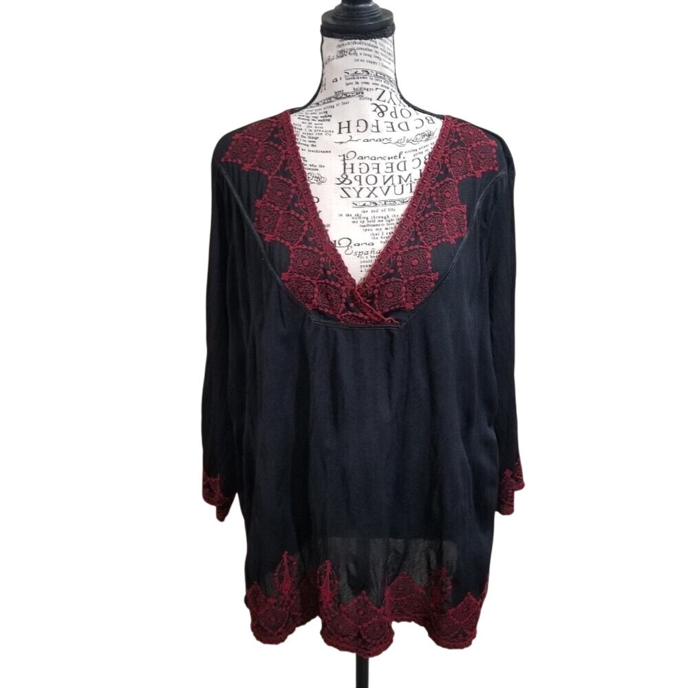 INTERNATIONAL concepts sheer top 1X‎